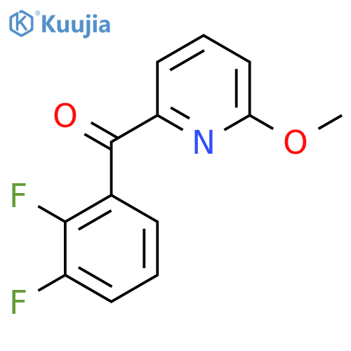 2-(2,3-Difluorobenzoyl)-6-methoxypyridine structure