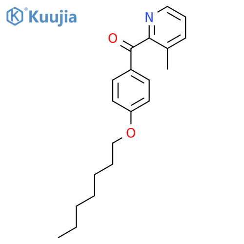 2-(4-Heptyloxybenzoyl)-3-methylpyridine structure
