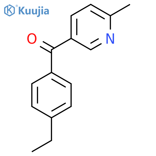 5-(4-Ethylbenzoyl)-2-methylpyridine structure
