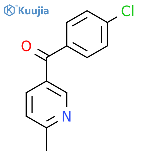 5-(4-Chlorobenzoyl)-2-methylpyridine structure