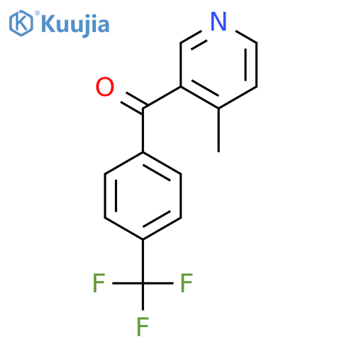 4-Methyl-3-(4-trifluoromethylbenzoyl)pyridine structure
