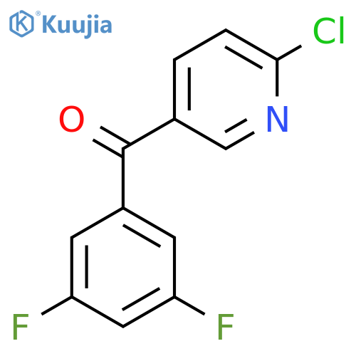 2-Chloro-5-(3,5-difluorobenzoyl)pyridine structure