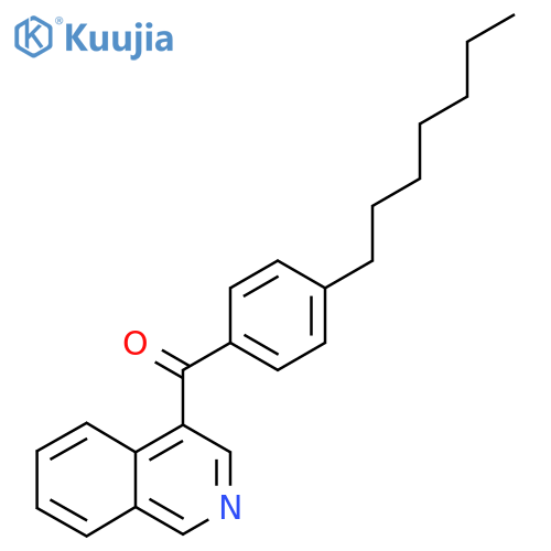 4-(4-Heptylbenzoyl)isoquinoline structure
