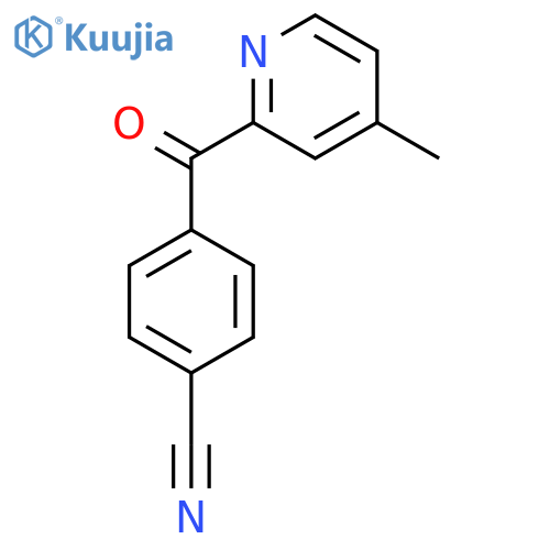 2-(4-Cyanobenzoyl)-4-methylpyridine structure