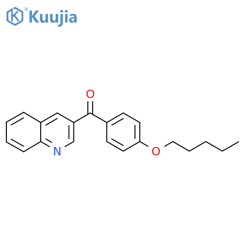 3-(4-Pentyloxybenzoyl)quinoline structure