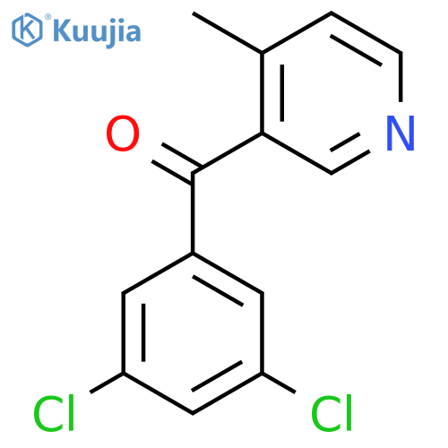 3-(3,5-Dichlorobenzoyl)-4-methylpyridine structure