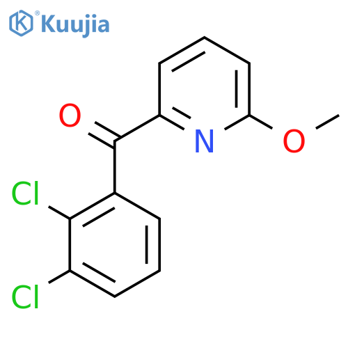 2-(2,3-Dichlorobenzoyl)-6-methoxypyridine structure