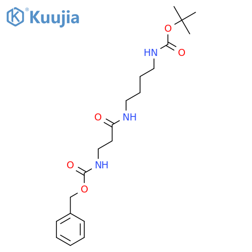 Tert-butyl (4-(3-(((benzyloxy)carbonyl)amino)propanamido)butyl)carbamate structure