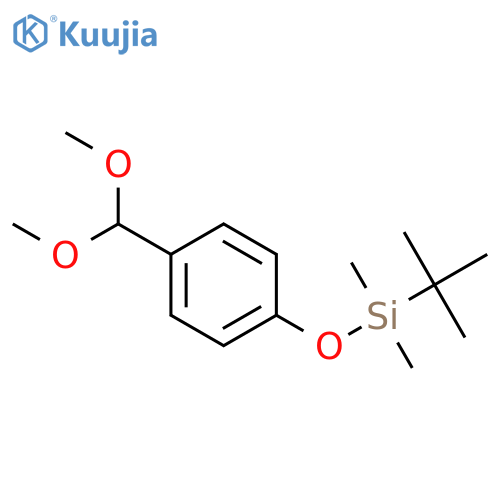 tert-Butyl4-(dimethoxymethyl)phenoxydimethylsilane structure