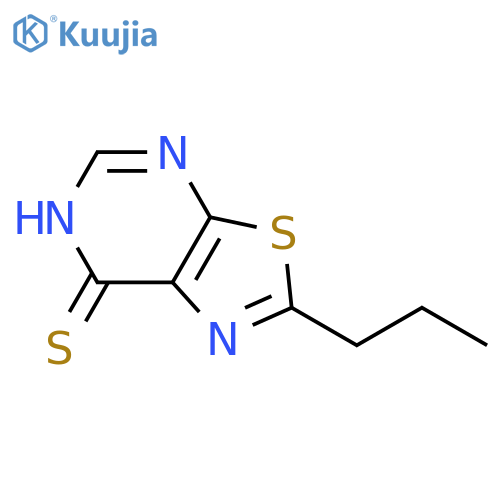 2-propyl-1,3thiazolo5,4-dpyrimidine-7-thiol structure
