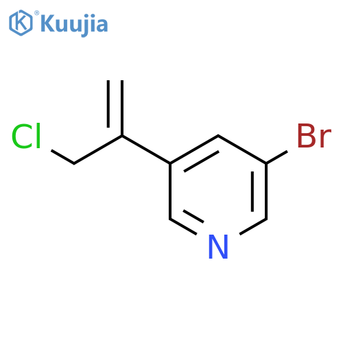 3-bromo-5-(3-chloroprop-1-en-2-yl)pyridine structure