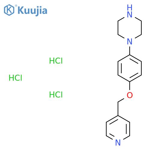 1-4-(Pyridin-4-ylmethoxy)-phenyl-piperazine Trihydrochloride structure