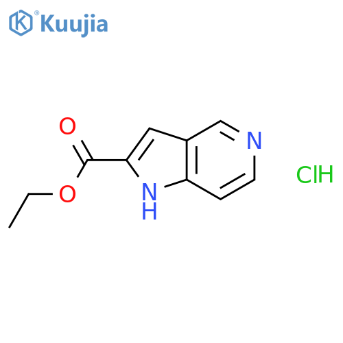 1H-Pyrrolo3,2-cpyridine-2-carboxylic Acid Ethyl Ester Hydrochloride structure