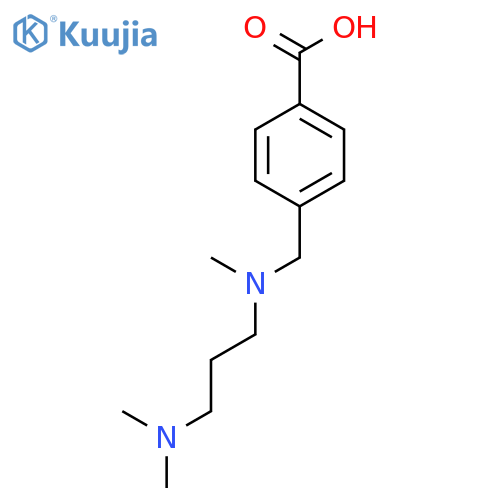4-{[(3-Dimethylamino-propyl)-methyl-amino]-methyl}-benzoic acid structure