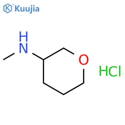 N-methyltetrahydropyran-3-amine;hydrochloride structure