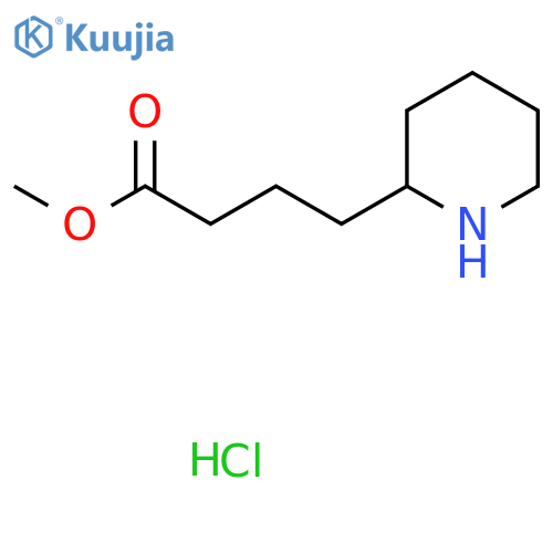 methyl 4-(2-piperidyl)butanoate;hydrochloride structure