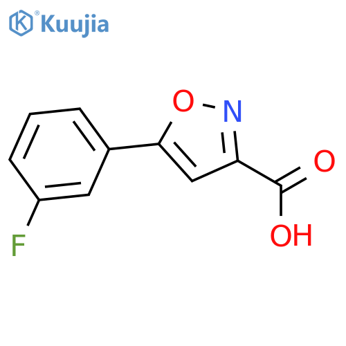 5-(3-Fluorophenyl)-3-isoxazolecarboxylic Acid structure