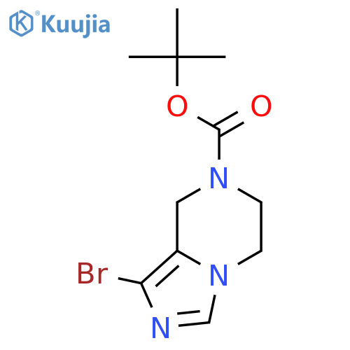 tert-butyl 1-bromo-5H,6H,7H,8H-imidazo[1,5-a]pyrazine-7-carboxylate structure