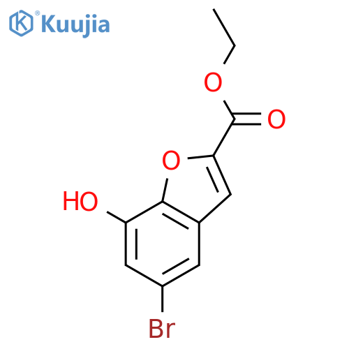 Ethyl 5-bromo-7-hydroxybenzofuran-2-carboxylate structure