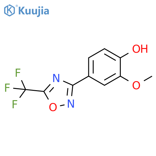 2-METHOXY-4-[5-(TRIFLUOROMETHYL)-1,2,4-OXADIAZOL-3-YL]PHENOL structure