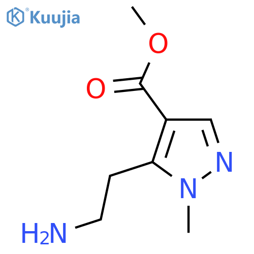 methyl 5-(2-aminoethyl)-1-methyl-1H-pyrazole-4-carboxylate structure
