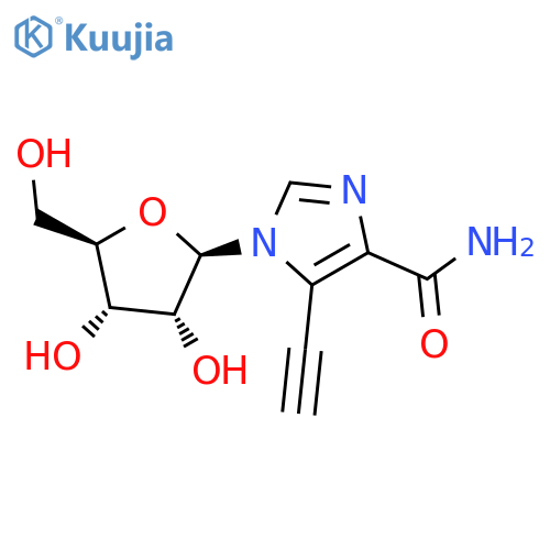 1H-Imidazole-4-carboxamide,5-ethynyl-1-b-D-ribofuranosyl- structure