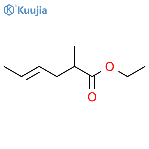 4-Hexenoic acid, 2-methyl-, ethyl ester, (E)- structure