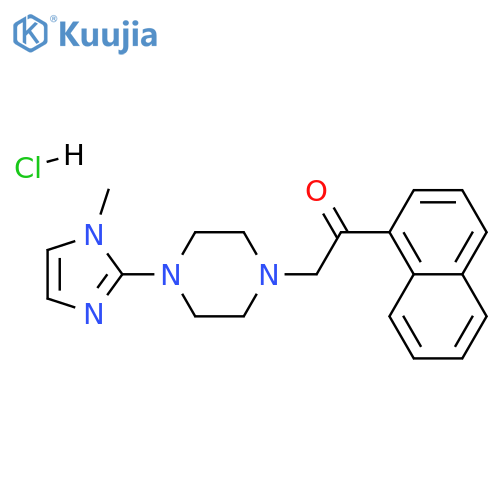 1-[4-(1-methyl-1H-imidazol-2-yl)piperazin-1-yl]-2-(naphthalen-1-yl)ethan-1-one hydrochloride structure
