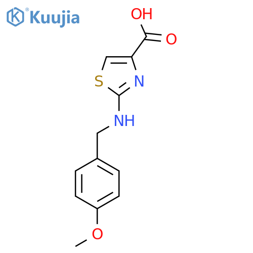 2-(4-Methoxybenzyl)amino-1,3-thiazole-4-carboxylic acid structure
