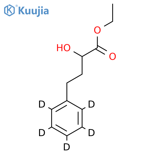 2-Hydroxy-4-phenylbutyric Acid Ethyl Ester-d5 structure
