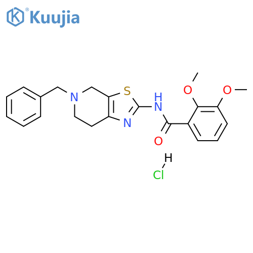 N-{5-benzyl-4H,5H,6H,7H-1,3thiazolo5,4-cpyridin-2-yl}-2,3-dimethoxybenzamide hydrochloride structure