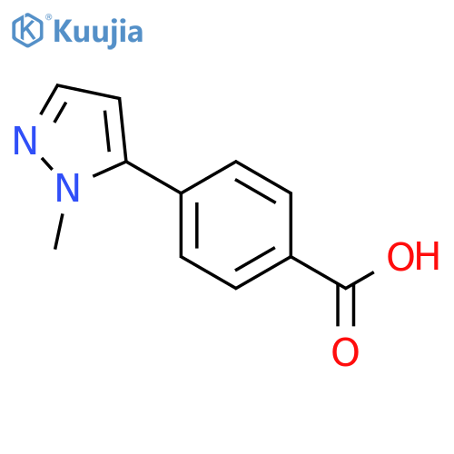 4-(2-Methyl-2H-pyrazol-3-yl)benzoic acid structure