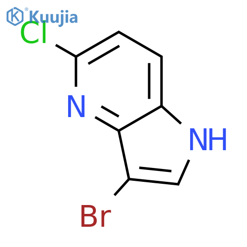 3-Bromo-5-chloro-1H-pyrrolo3,2-bpyridine structure