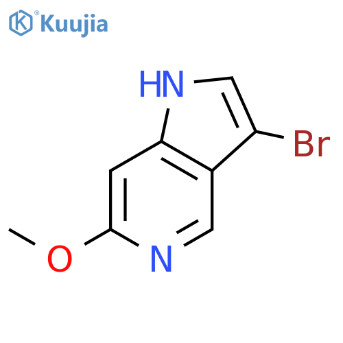 3-Bromo-6-methoxy-5-azaindole structure