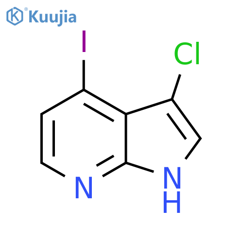 3-chloro-4-iodo-1H-pyrrolo[2,3-b]pyridine structure