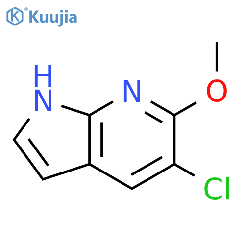 5-chloro-6-methoxy-1H-pyrrolo[2,3-b]pyridine structure