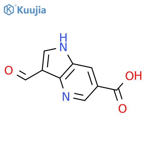 3-Formyl-4-azaindole-6-carboxylic acid structure