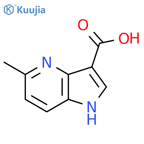 5-Methyl-1H-pyrrolo[3,2-b]pyridine-3-carboxylic acid structure