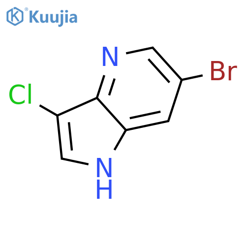 6-Bromo-3-chloro-1H-pyrrolo3,2-bpyridine structure