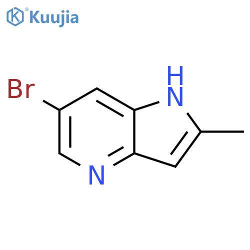 6-Bromo-2-methyl-1H-pyrrolo[3,2-b]pyridine structure