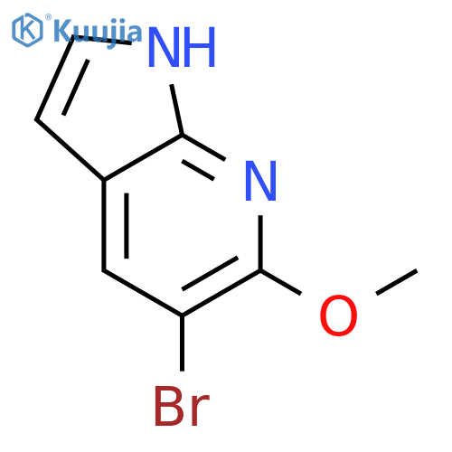 5-Bromo-6-methoxy-1H-pyrrolo[2,3-b]pyridine structure