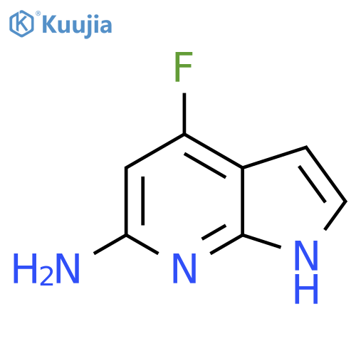 4-Fluoro-1H-pyrrolo[2,3-b]pyridin-6-amine structure