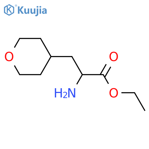 ethyl 2-amino-3-(oxan-4-yl)propanoate structure