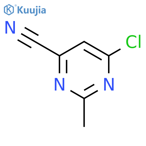 6-Chloro-2-methylpyrimidine-4-carbonitrile structure