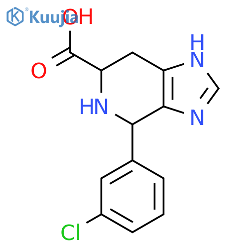 4-(3-Chlorophenyl)-3H,4H,5H,6H,7H-imidazo[4,5-c]pyridine-6-carboxylic acid structure