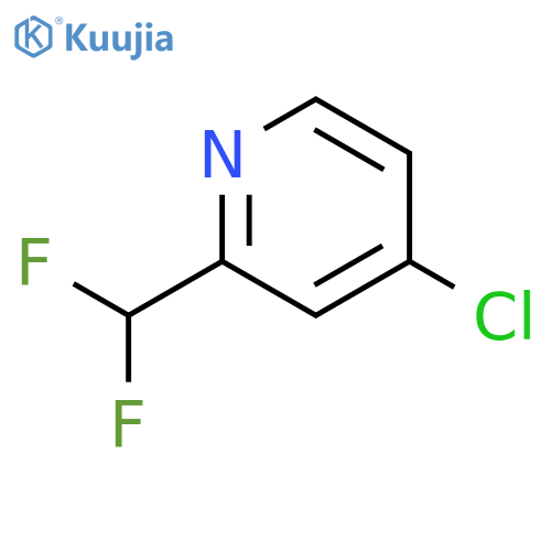 4-Chloro-2-(difluoromethyl)pyridine Hydrochloride structure