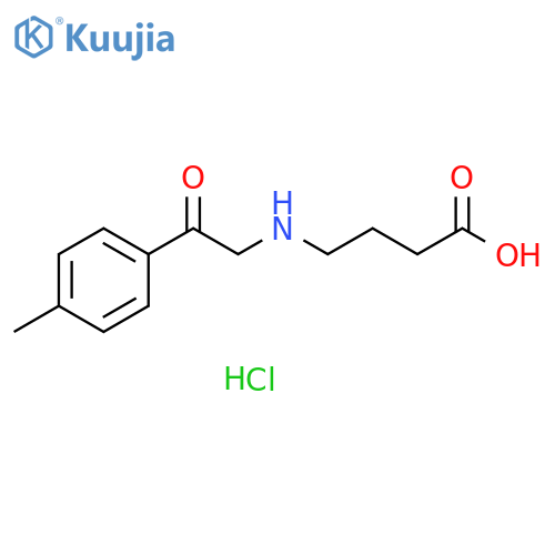 4-{2-(4-Methylphenyl)-2-oxoethylamino}butanoic Acid Hydrochloride structure