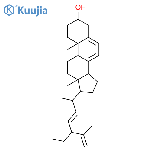Stigmasta-5,7,22,25-tetraen-3-ol,(3b,22E)- (9CI) structure