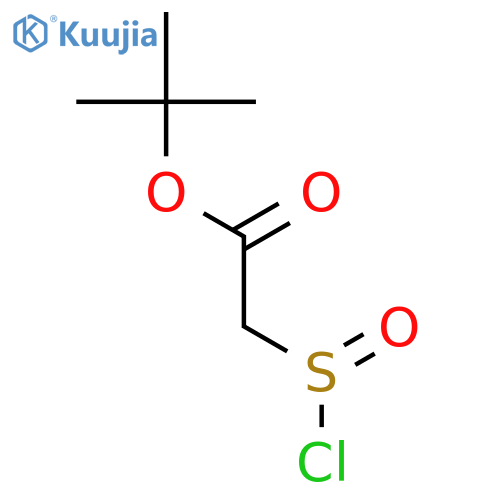 Acetic acid, (chlorosulfinyl)-, 1,1-dimethylethyl ester structure