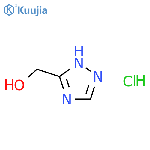 (1H-1,2,4-triazol-5-yl)methanol hydrochloride structure